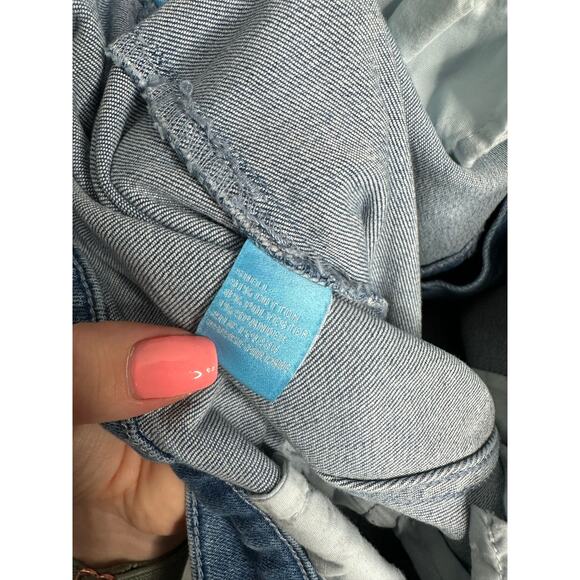 J. McLaughlin Women's Medium Wash Yara Zipper Pocket Straight Leg Jeans 2 - Picture 10 of 11